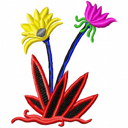 Flowers Embroidery Design 11 Flowers Embroidery Design 11
